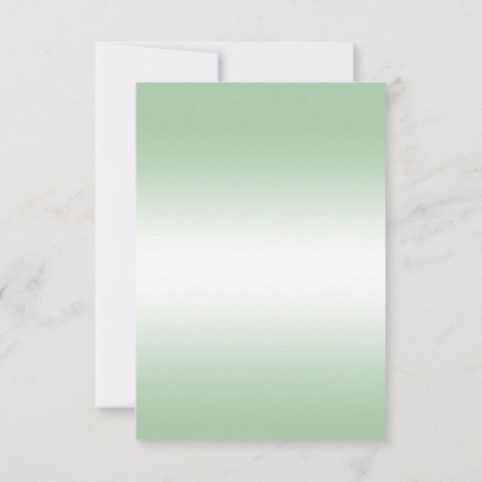 Eleganter Emerald Glitzer & Silver Wedding Rings Save The Date (Rückseite)