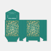 Eleganter Emerald Green & Gold Abschluss Geschenkschachtel (Ungefaltet)