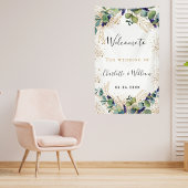 Eleganter Empfang durch Eukalyptus Wedding Banner