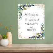 Eleganter Empfang durch Eukalyptus Wedding Poster
