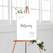 Eleganter Empfang für minimales Brautparty Poster