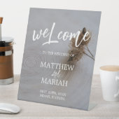 Eleganter Empfang für moderne Kalligraphie Sockelschild (In Situ)