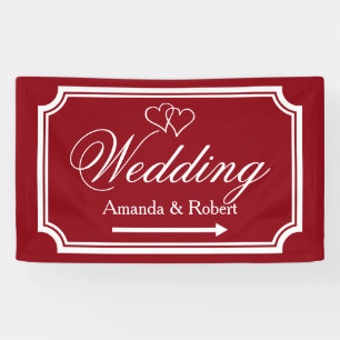 Eleganter Empfang-Richtungsbanner Banner