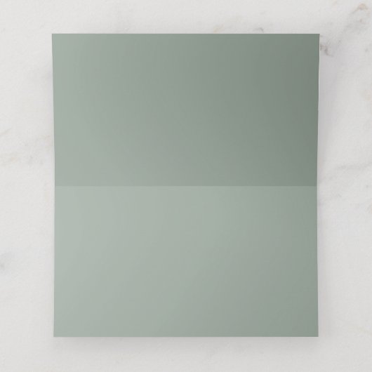 Eleganter Empfang von White Grey Green Platzkarte (Innenseite Aufgefaltet)