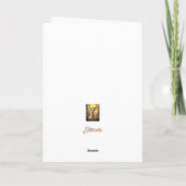 Eleganter Engel, 5 Zoll x 7 Zoll Faltschachtel Karte (Rückseite)