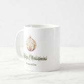 Eleganter, erdiger, nordischer neutraler Stil mit  Kaffeetasse (Vorderseite Links)