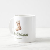 Eleganter, erdiger nordischer Stil, benutzerdefini Kaffeetasse (Vorderseite Links)