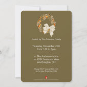 Eleganter Erntedank Abendessen Party Einladung 10 (Rückseite)