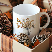 Eleganter Erntedank Fall Friendsgiving-Geschenk Kaffeetasse