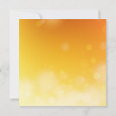 Eleganter Erntedank Herbstbaum, Kuchen, Apfel Einladung (Rückseite)