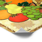 Eleganter Erntedank Mixed Media DECOR Poster (Ecke)