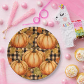 Eleganter Erntedank Pumpkin Pappteller (Party)