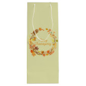 Eleganter Erntedank unterhaltsam Geschenktüte Für Weinflaschen (Rückseite)