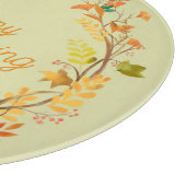 Eleganter Erntedank unterhaltsam Schneidebrett (Ecke)