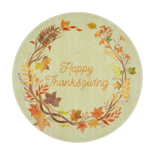 Eleganter Erntedank unterhaltsam Schneidebrett (Vorderseite)