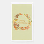 Eleganter Erntedank unterhaltsam Serviette (Vorderseite)