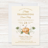 Eleganter Erntedank von Wasserfarbenkürzen und Bie Einladung