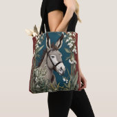 Eleganter Esel und Maiglöckchenblumen Tasche (Von Nahem)