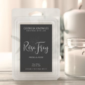 Eleganter Etikettenaufkleber Schwarz-Weiß Lebensmitteletikett