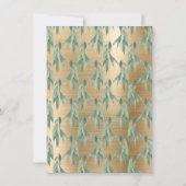 ELEGANTER EUCALYPTUS-BREITGOLD SAVE THE DATE (Rückseite)