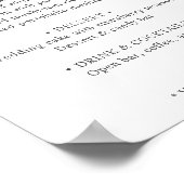 Eleganter Eukalyptus Blätter Grüne Poster (Ecke)