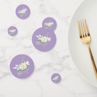 Eleganter Eukalyptus botanischer Tisch Confetti Konfetti