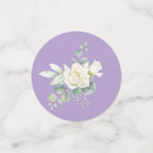 Eleganter Eukalyptus botanischer Tisch Confetti Konfetti (Klein Vorderseite)