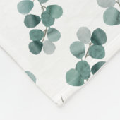 Eleganter Eukalyptus Fleecedecke (Ecke)