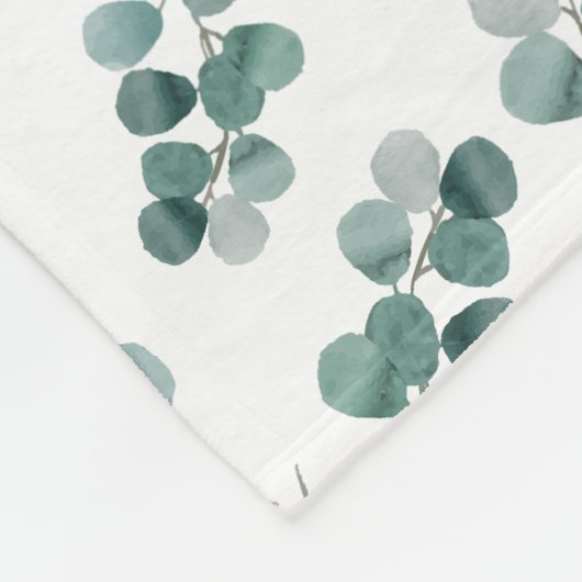 Eleganter Eukalyptus Fleecedecke (Ecke)