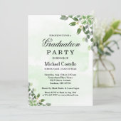 Eleganter Eukalyptus Grüne Weinkultur Sukkulenter Einladung (Stehend Vorderseite)