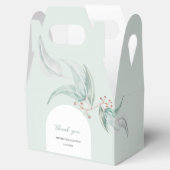 Eleganter Eukalyptus mit Blume Wasserfarbene Kunst Geschenkschachtel (Geöffnet)