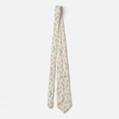 Eleganter Eukalyptus & Pampasgras Neutral Boho Krawatte (Rückseite)