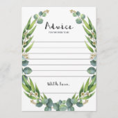 Eleganter Eukalyptus-Ratschlag für die Braut (Vorderseite)