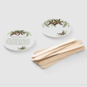 Eleganter Eukalyptus und Starfish Wedding-Fan Fächer (Non-assembled)