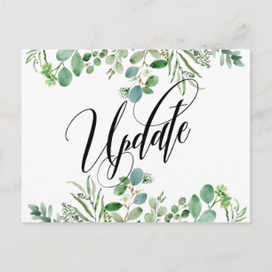 Eleganter Eukalyptus - Zurückgestellte Mitteilung Postkarte
