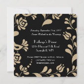 Eleganter Europäischer Volkskunst zum Geburtstag Einladung (Rückseite)