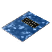 Eleganter Event-Planer bezauberndes blaues Luxe Notizblock (Linke Seite)