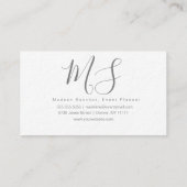 Eleganter Eventplaner Florist Lemon Silo Visitenkarte (Rückseite)