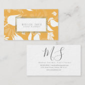 Eleganter Eventplaner Florist Tulips Visitenkarte (Vorne/Hinten)