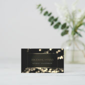 Eleganter Eventplaner Schwarzer Gerahmter Park Visitenkarte (Stehend Vorderseite)