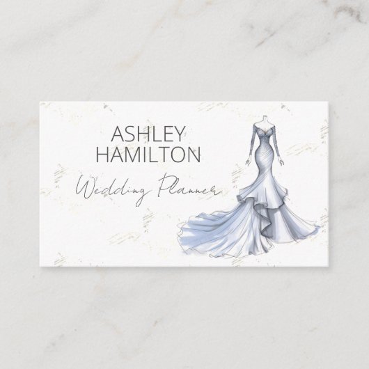 Eleganter Eventplaner Visitenkarte (Vorderseite)