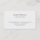 Eleganter Ewigkeitsknoten, Unendlichkeit Knoten Go Visitenkarte (Rückseite)