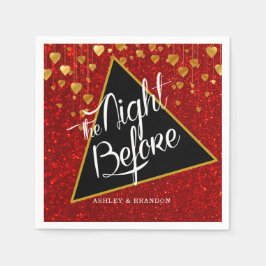 Eleganter Extravaganter Glitzer Die Nacht vor Napk Serviette