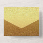 Eleganter, extravaganter, klassischer Glitzer All In One Einladung (Rückseite)