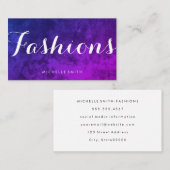 Eleganter Extravaganter Schriftart Minimalistisch Visitenkarte (Vorne/Hinten)