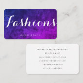 Eleganter Extravaganter Schriftart Visitenkarte (Vorne/Hinten)