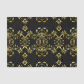 Eleganter, Extravaganter Verzierter Rahmen aus Gol Seidenpapier (Vorderseite)