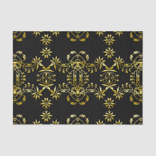 Eleganter, Extravaganter Verzierter Rahmen aus Gol Seidenpapier (Vorderseite)