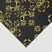 Eleganter, Extravaganter Verzierter Rahmen aus Gol Seidenpapier (Ausschnitt)