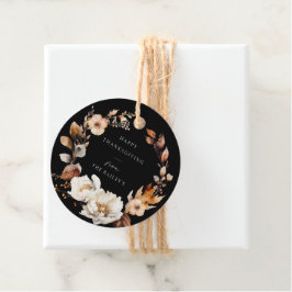 Eleganter Fall Blumenreath Geschenkanhänger